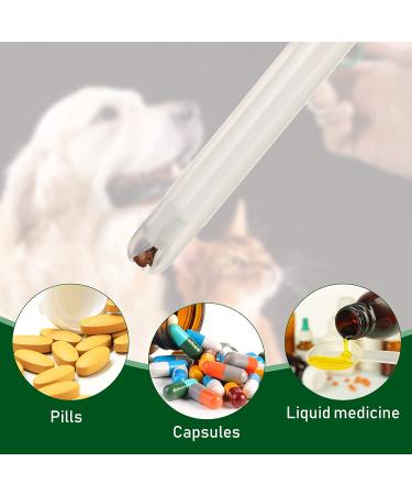 4-Piece Pet Pill Syringe Set with Safety Tip - Ideal for Cats, Dogs, and Birds - White - Buy Online on SooperMarket.com