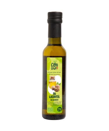 Walnut oil organic - 250g.Cold pressed walnut oil.Unaffected in food quality to preserve natural properties.Rich in omega 3 and antioxidants.For recipes and salads.Walnut oil 250 ml (1 Pack)