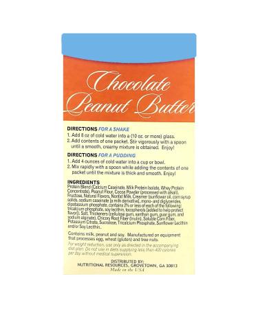 Healthywise Chocolate Peanut Butter Pudding/Shake - Low Cal, 15g Protein, Aspartame-Free, Low Fat - 7 Servings - Buy Online on SooperMarket.com