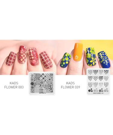 Alexnailart 6-Piece Nail Stamping Plates Set with Multi-Patterns Image Templates for Manicure - Includes Storage Bag (Set6) - Buy Online on SooperMarket.com