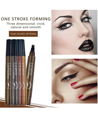 Roterale Eyebrow Pen - Roterale Eyebrow Pencil Waterproof Roterale 4-Tip Microblade Brow Pen 4Pack Roterale Eyebrow Pen Waterproof (Light Brown-4pcs) - Buy Online on SooperMarket.com