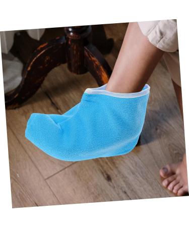 PLAFOPE 1 Pair Waxed Cotton Footmuffs Paraffin Wax Spa Foot Covers Wax Warming Covers Foot Spa Wrapping Cover Wax Booties Paraffin Bath Bags Foot Spa Booties Paraffin Foot Covers Polyester 26.50X19.00X1.00CM Blue - Buy Online on SooperMarket.com