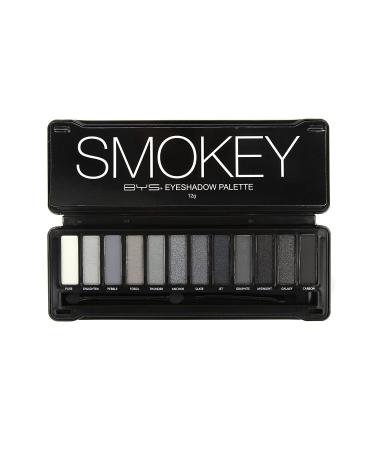 BYS 12 Color Eyeshadow Palette Nude Smokey 3 Ounce 1 Count
