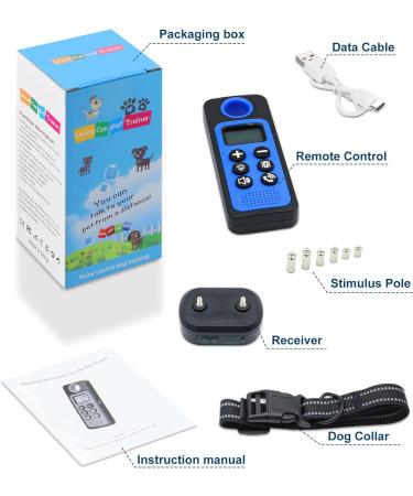 Remote Dog Training Anti Bark Collar | Vibration Beep Voice Call & Static Mode | USB Rechargeable | IP67 Waterproof | Up to 3300FT Range | Harmless Barking Control Device for Small, Medium, Large Dogs - Buy Online on SooperMarket.com