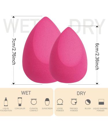 Venares 8pcs Multicolor Makeup Sponges Set with Foundation Brush - Perfect for Fluid Cream & Powder Application - Buy Online on SooperMarket.com