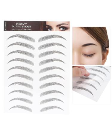 6D Waterproof Eyebrow Stickers - Professional Eyebrow Makeup Tool for Women & Girls - Long-lasting Black Transfer Stickers (BLACK-09 - Buy Online on SooperMarket.com