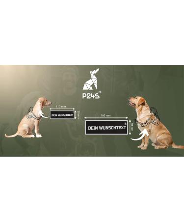 2 Pieces P24S K9 Dog Harness Velcro Stickers for Small & Medium Dogs - Custom Name - Small White - Buy Online on SooperMarket.com