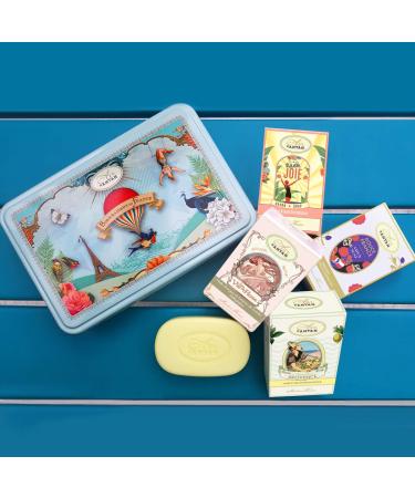 Un Air d'Antan Bar Soap Gift Set for Women - 4 Piece Fancy Soaps with Organic Shea Butter, Sweet Almond Oil, and Argan Oil - Perfect Small Gift For Her - Buy Online on SooperMarket.com