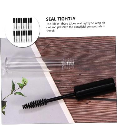 Healvian 32 Pcs Mascara Tube Transparent Balm Tube Empty Mascara Bottle and Brush Eyelash Brush Tube Plastic 1 g (Pack of 1) Blackx2pcs - Buy Online on SooperMarket.com