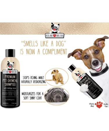 Pet Oatmeal Anti-Itch Shampoo & Conditioner - Soothes Allergies, Dry Skin & Itchiness! Smells Amazing! (1 btl) - Buy Online on SooperMarket.com
