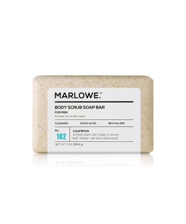 MARLOWE No. 102 Body Scrub Soap for Men - Limited Edition Ryan Garcia Champion Bar 7oz (1 Pack) - Buy Online on SooperMarket.com