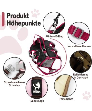 Multi-Purpose Dog Harness with Leash Set - Outbreak-Proof Safety Dishes for Small & Medium Dogs (Black L) - Durable Anti-Train Dog Harness - Buy Online on SooperMarket.com