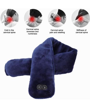Dioche USB Heating Scarf - Soft & Warm Pain Relief Neck Wrap with Vibration Massage for Adults & Seniors - Buy Online on SooperMarket.com