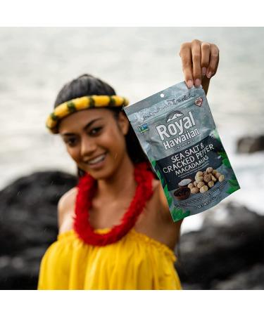 Royal Hawaiian Orchards Sea Salt & Cracked Pepper Macadamia Nuts  4 Oz - Buy Online on SooperMarket.com