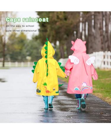 Barakara Kids Waterproof Puddle Suit | Lightweight Hooded Rain Poncho for Toddlers | Reflective Safety Features | Reusable Rain Jacket - Buy Online on SooperMarket.com