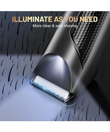 Buy KNCANEO Waterproof Rechargeable Body Hair Trimmer for Men - Electric Ball Trimmer & Male Care Set with Ceramic Blade & LED Light | Perfect Gifts for Men - Buy Online on SooperMarket.com