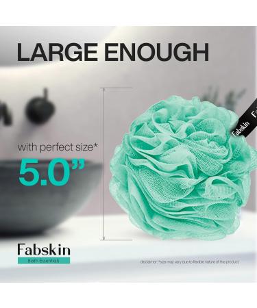 Luxury Bathing Round Loofah for Men & Women - Aqua & Pink | Enhance Your Shower Experience - Buy Online on SooperMarket.com