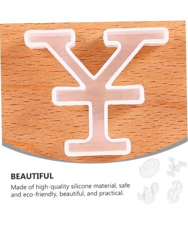 STOBOK 4pcs Silicone Mold Epoxy Resin Silicone Resin Molds Silicone Gummy Molds Diy Sign Mold Crystal White 4.8X4.2CM - Buy Online on SooperMarket.com