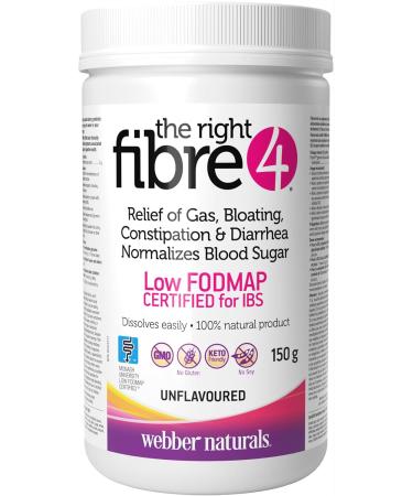 Webber Naturals The Right Fibre4 IBS Intestinal Discomfort 150 g Unflavoured 30 Servings & Vitamin D3 2500 IU Extra Strength 180 Softgels For Healthy Bones Teeth - Buy Online on SooperMarket.com
