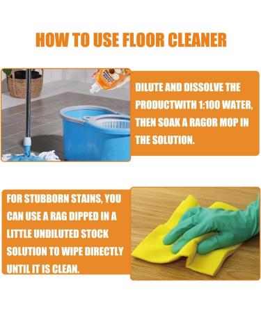 Honifee Floor Cleaner Solution NML Floor Cleaner VML Powerful Decontamination Floor Cleaner Wood Floor Cleaner and Polish All-Purpose Wood Tile Marble Ceramic Floor Cleaner (1 PCS) - Buy Online on SooperMarket.com