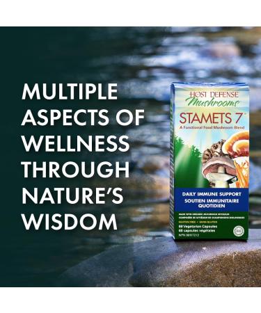 Host Defense Stamets 7 Mushroom Capsules Daily Immune Support & Energy with Organic Mycelium Blend Immune Support Blend with Lion's Mane Chaga Cordyceps Reishi Maitake Mushroom Turkey Tail Mushrooms Supplement Certified Organic Vegetarian Capsules Stamets - Buy Online on SooperMarket.com