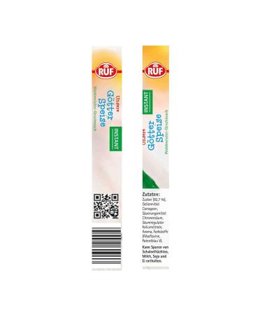 Ruf Instant God-Food: Wobbly Pudding Mix - Just Add Water | 2-Pack (100g Each) - Waldmeister Flavor - Fast Preparation for Delicious Desserts - Buy Online on SooperMarket.com