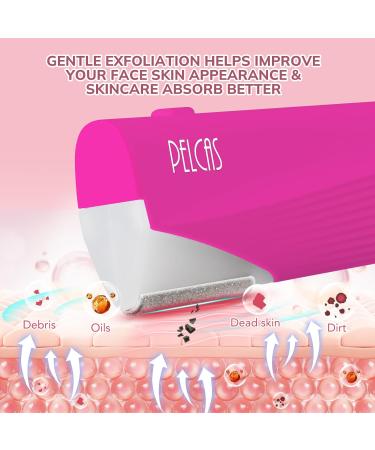 PELCAS Electric Dermaplaning Tool Kit with LED Light - Painless Mini Face Razor 6 Replaceable Blades 3 Speeds for Exfoliation & Hair Removal - Perfect for Women BV18-712 - Buy Online on SooperMarket.com