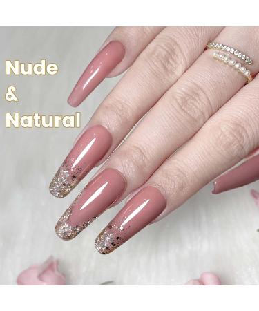 YTD Likomey Nude Gel Nail Polish 15ml - Rose Pink Translucent French Jelly Skin Tone UV Varnish - Buy Online on SooperMarket.com