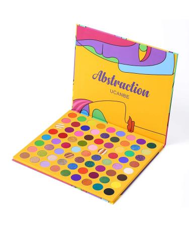 72 Colors Perling Gloss Matte Rainbow Makeup Palette - Ucanbe Professional Glitter Shimmer Eyeshadow | Bright Powder Eye Cosmetics - Buy Online on SooperMarket.com