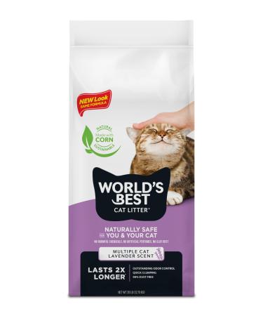 Worlds Best Cat Litter 28lb Multiple Cat Lavender Scented beige 12.7 kg (Pack of 1) 12.7 kg (Pack of 1) Single