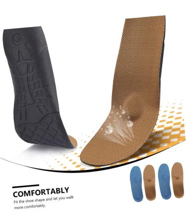 Orthopedic Tan Sneakers with Arch Support | 2 Pairs Insole Plantar Fasciitis Sports Shoes | Healeved Elastic Absorption Insoles - 25.5X8.2X2.3cm - Buy Online on SooperMarket.com