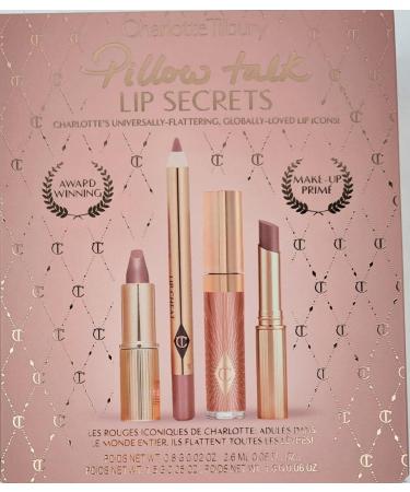 Charlotte Tilbury Pillow Talk Lip Kit - Lip Cheat, Matte Revolution, Collagen Lip Bath - Buy Online on SooperMarket.com