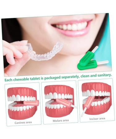 Didiseaon 12 Pcs Popsicle Silicone Chew Chewies Retainer Container Case Device Smile Direct Adult Pacifier Silicone Pacifier Jaw Retainer Holder Case Silica Gel Invisible Chew Stick mediumx2pcs As Shownx2pcs - Buy Online on SooperMarket.com