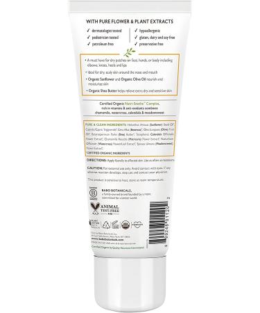 Babo Botanicals Sensitive Baby Fragrance-Free Miracle Balm - Organic All-Purpose Salve - 3.35 oz - Buy Online on SooperMarket.com