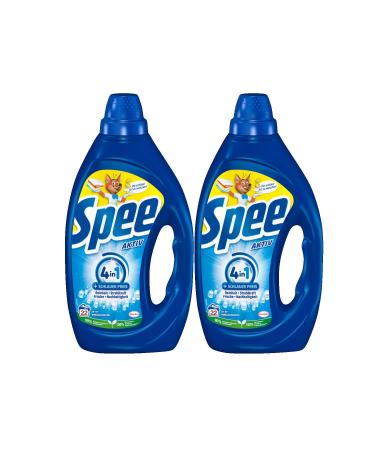 Spee active gel universal 4 + 1 detergent 44 WL (2 x 22 wash loads) liquid detergent with 4 + 1 formula combines purity radiance freshness & sustainability 20 - 95 C 990 ml (2 -pack)