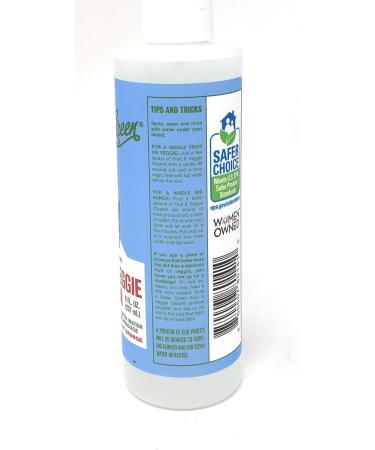 REBEL GREEN Fruit & Veggie Clean Produce Wash Spray - 8oz | Natural & Effective Produce Cleaner for Safe Eating - Buy Online on SooperMarket.com