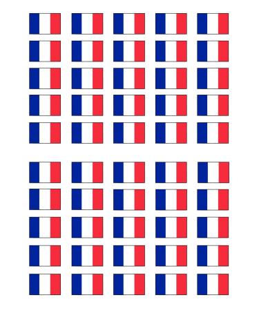 50 French Flag Cupcake Toppers France Flags Edible French Flags Flags of The World Cake Decorations Eurovision Party Decorations France Decorations Paris Decorations Paris Cake Eiffel Tower