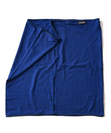 CHARM Thermal Belly Band Haramaki - Stomach Warmer for Men & Women Elastic Band Core Maternal Belt Period Pain Kidney Navy