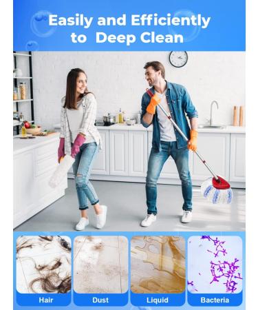 4 Pack O Cedar EasyWring Mop Head Replacements - Compatible with O Cedar 1 Tank Microfiber Mop - Rotating Base, Machine Washable - Buy Online on SooperMarket.com
