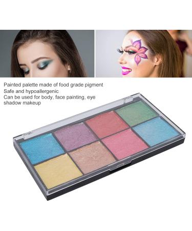 Face Painting Palette 8 Colors Eyeshadow Palette Food Grade Long Lasting for Halloween for Cosplay for Kids - Buy Online on SooperMarket.com