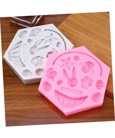 NAMOARLY Set Easter Cooking Supplies DIY Baking Cake Ice Cube Trays Cartoon Shape Easter Cookie Mould Silicone Fondant Easter Party Favor Supplies Nonstick Gummy Molds Candy Chocolate medium Pink - Buy Online on SooperMarket.com