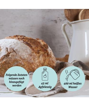 Organic Vegan Helle Lower-Carb Sourdough Buns (2x350g) - Gluten-Free Protein-Rich Cereals-Free Country Bread for Healthy Workouts - Buy Online on SooperMarket.com