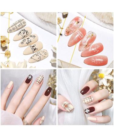 Angnya Nail Art Stamper & Scraper Set - 2 Pieces Transparent French Nail Art Tools for DIY Creative Nail Designs - Buy Online on SooperMarket.com