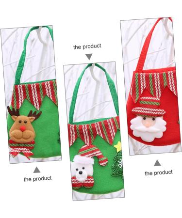 KOMBIUDA Santa Pants Treat Bags 3pcs Christmas Bag Candy Bags Goodie Bag Christmas Candy Bag Cloth Bags Holiday Bag - Buy Online on SooperMarket.com