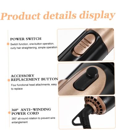 Baluue 3 Sets Curling Iron Hair Curling Wand Heated Hair Rollers Hair Styling Tools Hair Curler Curlers Abs - Buy Online on SooperMarket.com