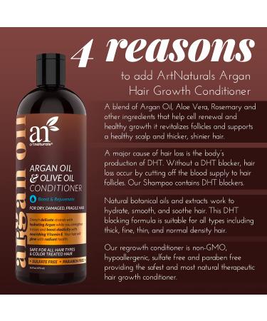 Artnaturals Argan & Olive Oil Conditioner 16 fl oz - Boost & Rejuvenate Hair - Buy Online on SooperMarket.com