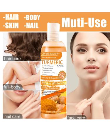 Turmeric Oil Turmeric Serum for Anti Acne Body Oil for Face & Body & Damage Hair Turmeric Face Serums Oil Natural Turmeric Face Hydrating Toner Turmeric Face Toner Nourishing Dry Skin Oils and Serums - Buy Online on SooperMarket.com