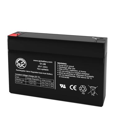 AJC Battery Compatible with GE Wireless Simon V3 6V 1.3Ah Alarm Battery