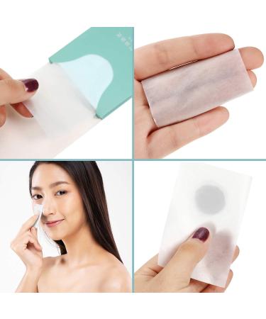 400 Sheets Oil Absorbing Tissues - Soft Blotting Paper for Oily Skin and Travel - 4 Colors (Pink, Brown, Blue, Green) - Buy Online on SooperMarket.com