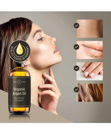 WoldoHealth Organic Argan Oil 100ml - Cold Pressed Additive-Free for Face Skin & Hair with Pipette | Best eCommerce Buy - Buy Online on SooperMarket.com